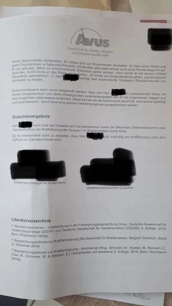 Positives MPU-Gutachten