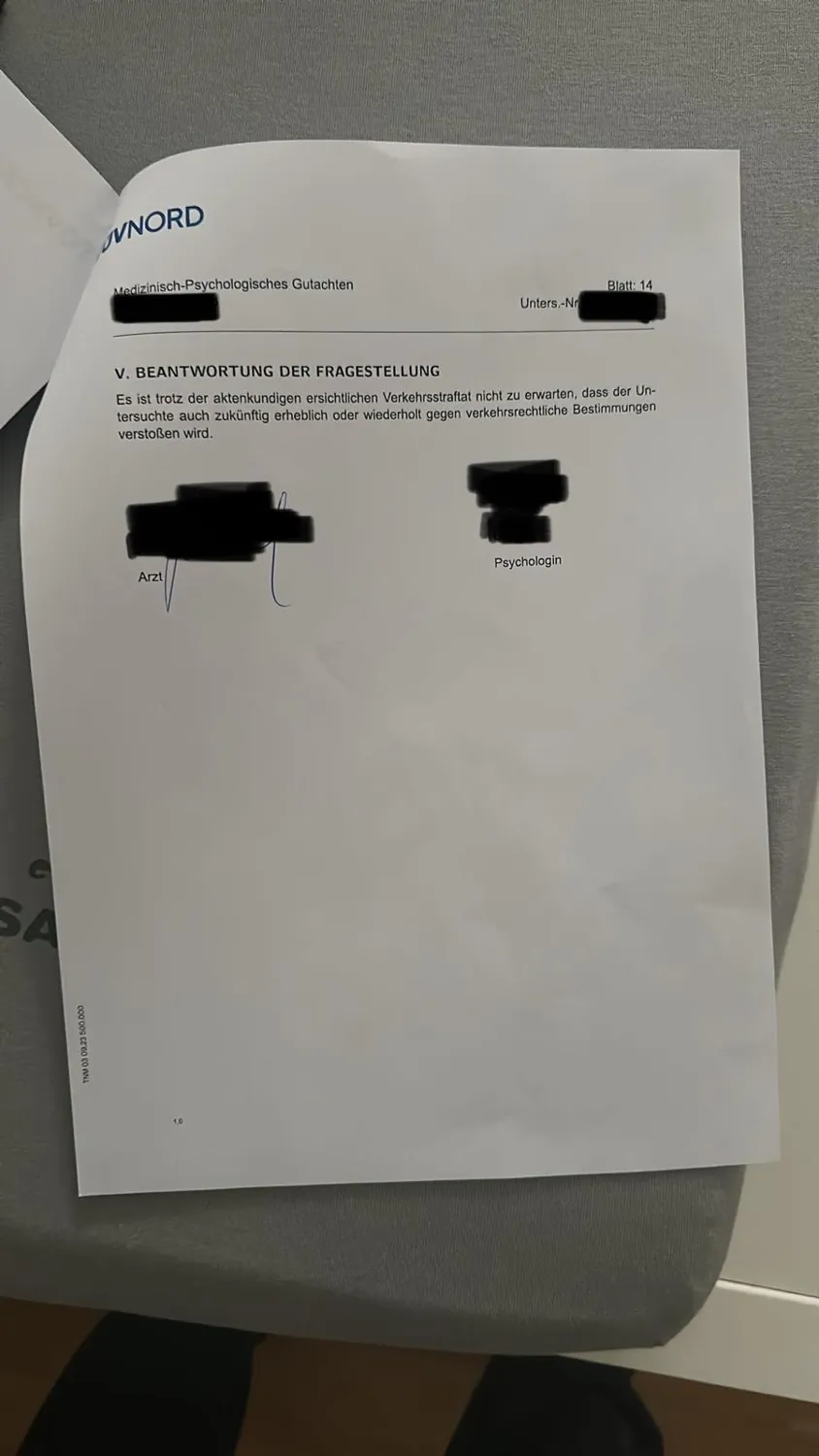 Positives MPU-Gutachten
