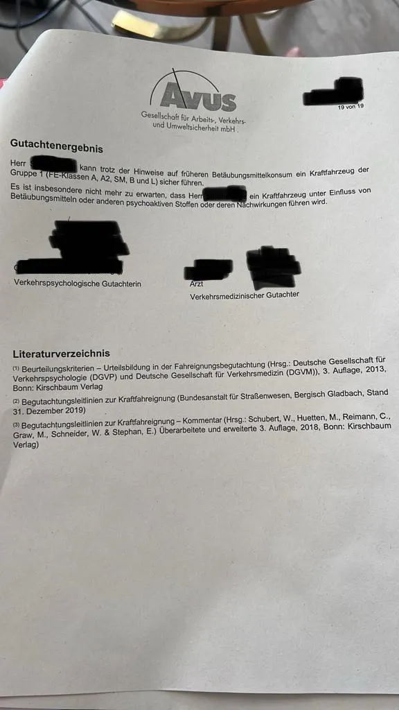 Positives MPU-Gutachten
