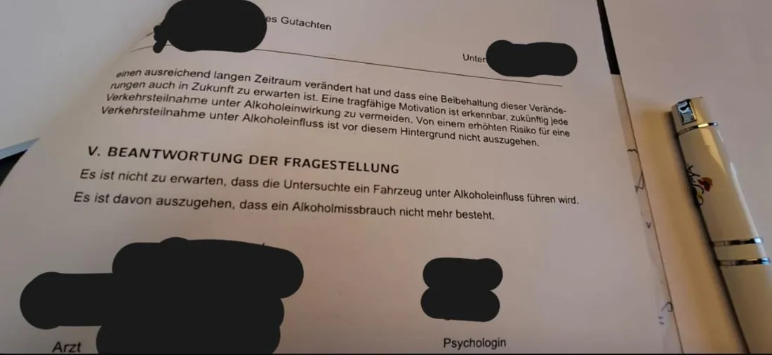 Positives MPU-Gutachten