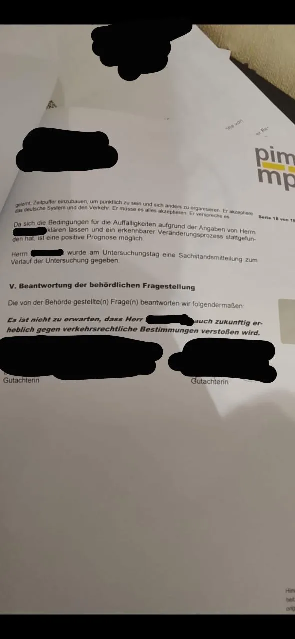 Positives MPU-Gutachten